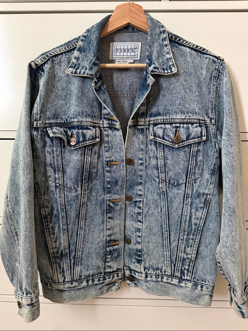 American Vintage Acid Wash Blue Denim Jacket